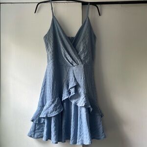 ALTAR’D STATE light blue sundress with ruffles